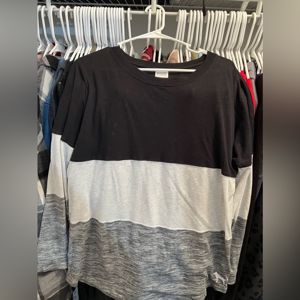 PINK long sleeve Tee - S